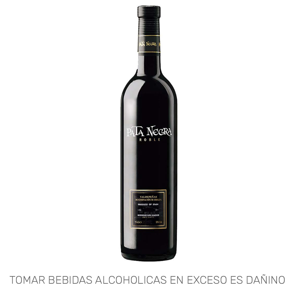 Vino Tinto PATA NEGRA Roble Tempranillo Botella 750ml