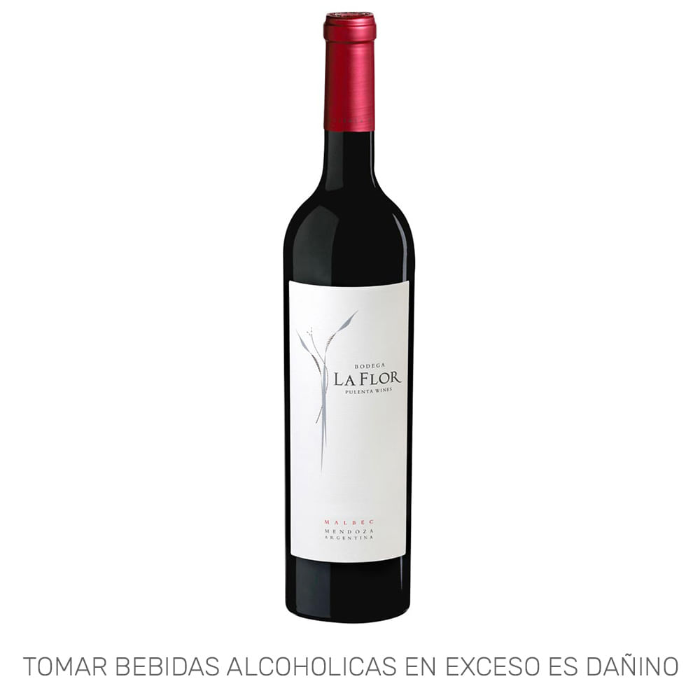 Vino Tinto PULENTA La Flor Malbec Botella 750ml