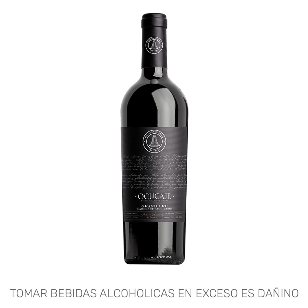 Vino Tinto OCUCAJE Cabernet Sauvignon Botella 750ml