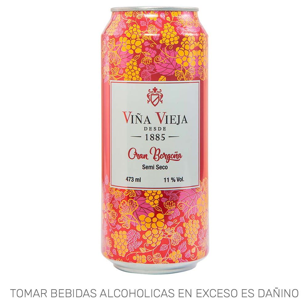 Vino Tinto VIÑA VIEJA Borgoña Lata 473ml