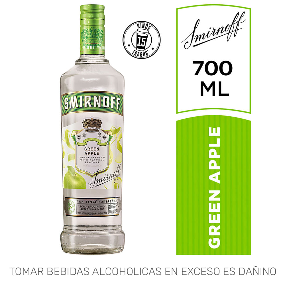Vodka SMIRNOFF Apple Botella 700ml