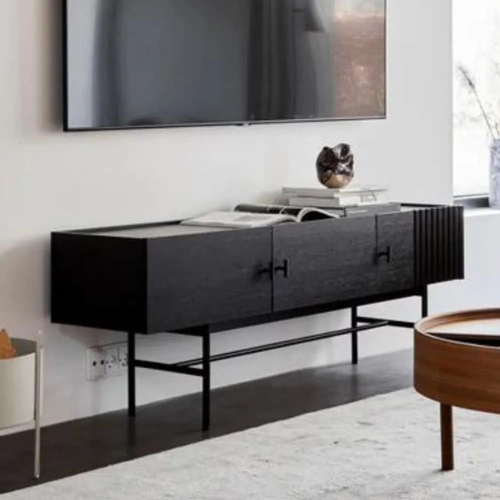 Mesa de TV Kayla Color Roble Negro TU MESITA