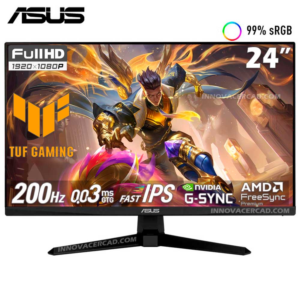Monitor Asus TUF Gaming VG249Q5A 24 Full HD 1920 X 1080 Fast IPS 200Hz 0.3ms G-SYNC
