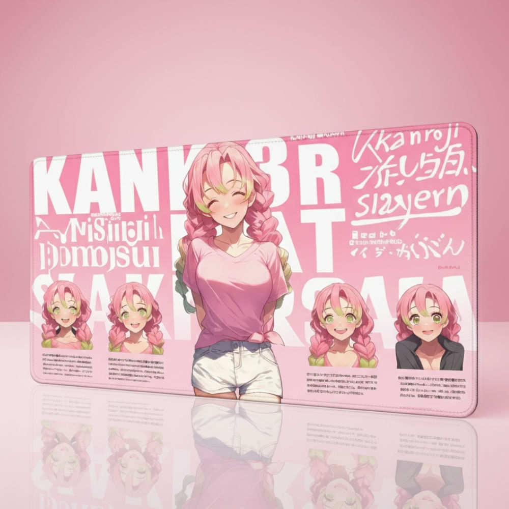 Mouse Pad Gamer Mitsuri Demon Slayer Alfombrilla Anime Manga