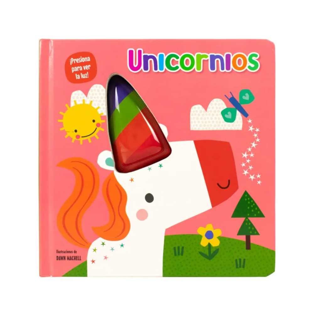 LIBRO INTERACTIVO CON LUZ - UNICORNIOS