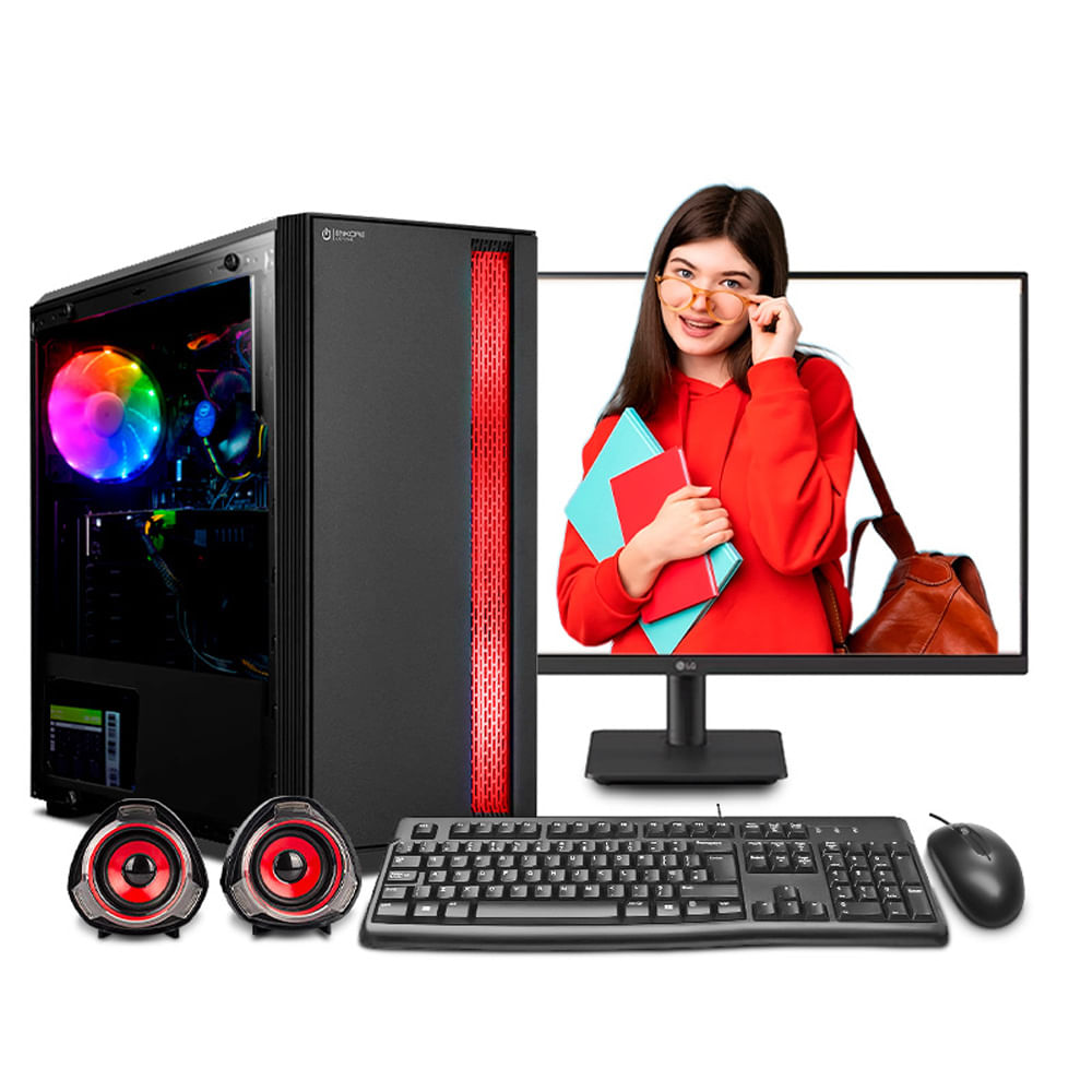 COMPUTADORA INTEL CORE I5 12400 16GB 500GB 24 IPS escritorio MI PC LISTA MIPCLISTA