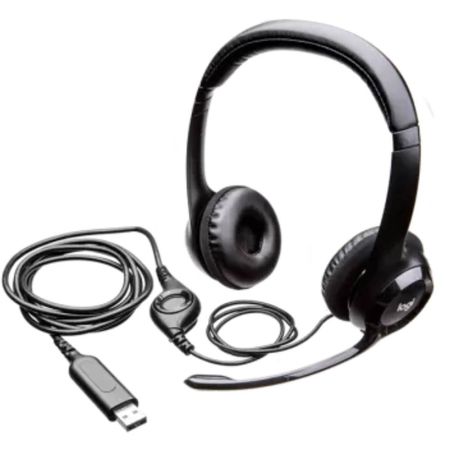 AUDIFONO CMICROF LOGITECH H390 USB NOISE CANCELLING BLACK