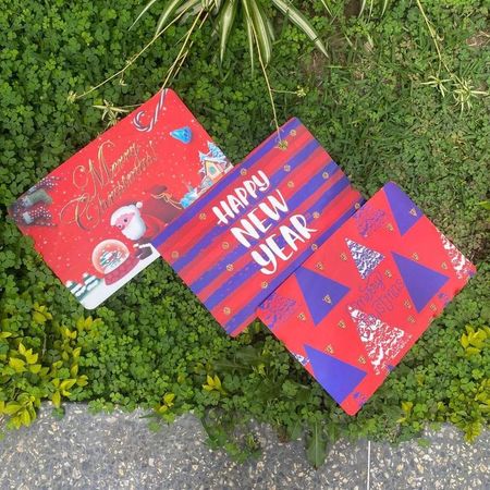 Individual Temáticos Navideños  Merry Christmas 3D Modelo Triangle