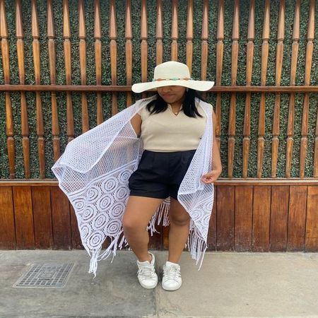 Kimono aesthetic Largo Capa Mujer Zoel Oversize - Blanco Blanco M