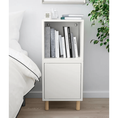 Mesa de Noche Vintage Marcela Ventitas Home Blanco