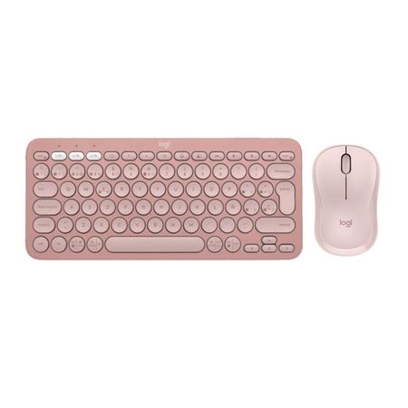 LOGITECH TECLADO K380S Y MOUSE M240 COLOR ROSADO