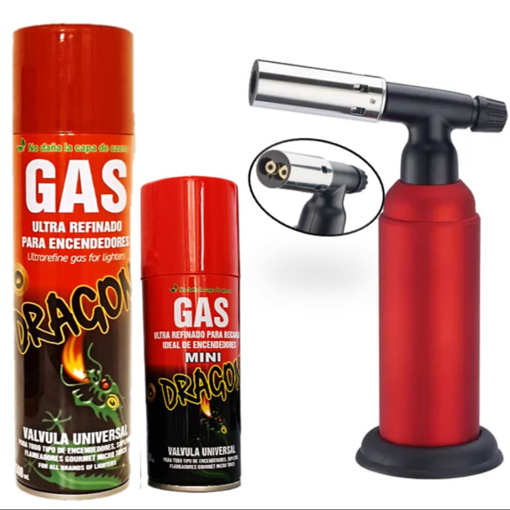 FLAMEADOR PROFESIONAL DOBLE LLAMA  Y  2 GAS