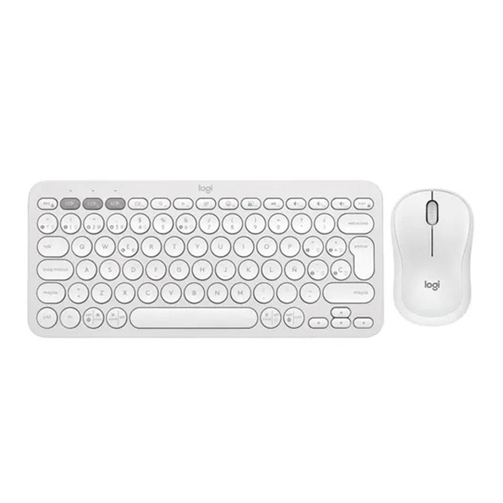 LOGITECH TECLADO K380S Y MOUSE M240 COLOR BLANCO