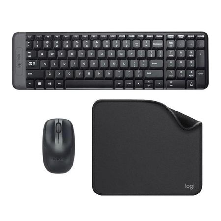LOGITECH MK220 Y PAD MOUSE 200X230 NEGRO