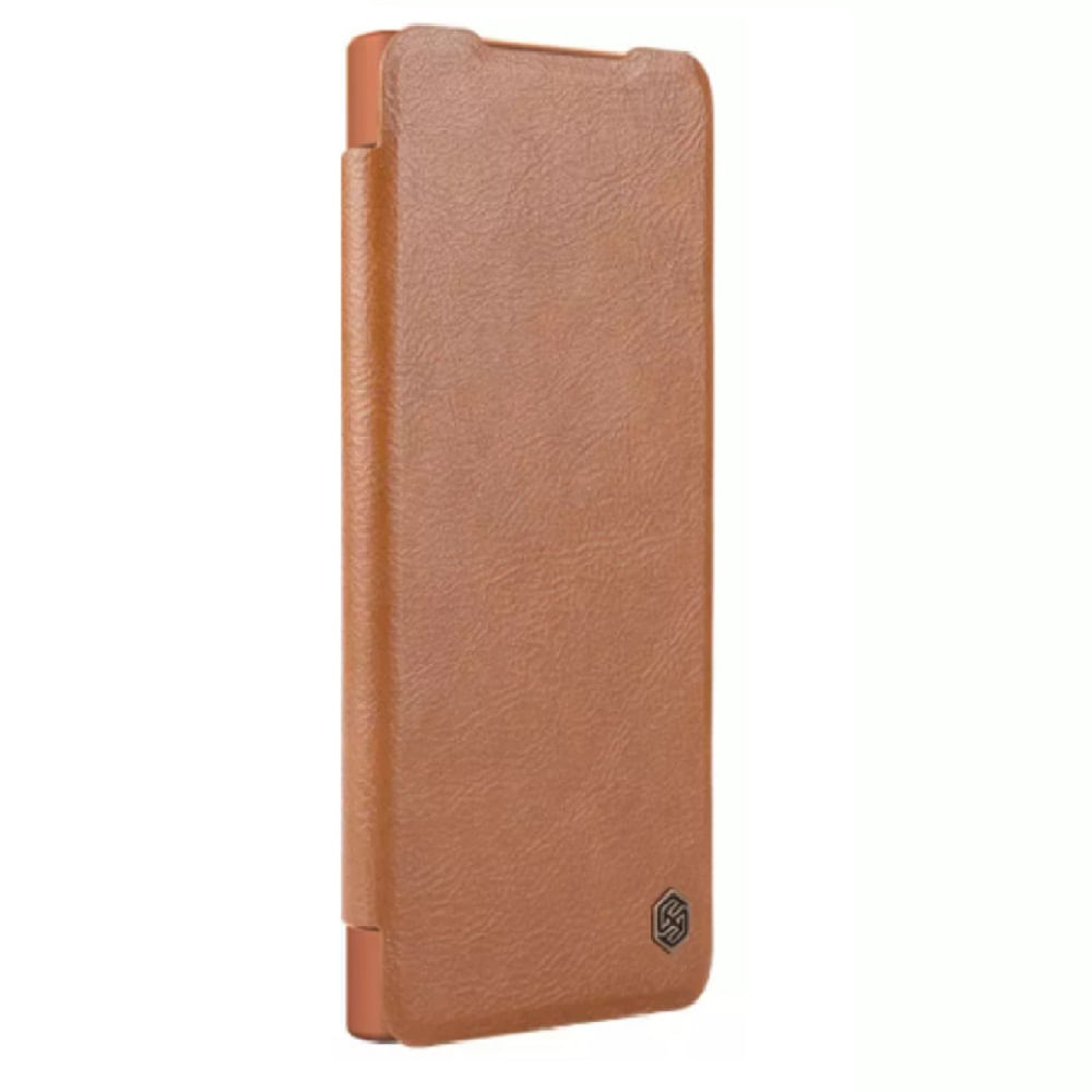 Case Qin Pro Leather para Samsung S24 - CAMEL