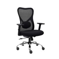 Silla Ergonómica Bug Gerente Cromado Negro Ofideas