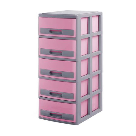 Cómoda Polin #5 Gris Rosado Polinplast