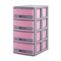 Cómoda Organizadora Polinplast Gris Rosado #4