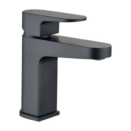 Mezcladora de Lavatorio Trebol Monocomando Oxford Baja Cromado Negro