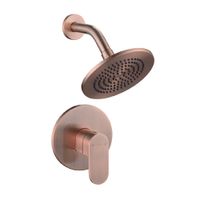 Mezcladora de Ducha Monocomando Trebol Oxford Cobre