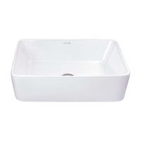 Ovalín de Loza Trebol Modelo Samoa Rectangular Blanco 45cm