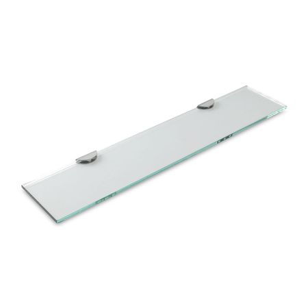 Repisa para baño con vidrio transparente 40 x 0.8 cm Zaga