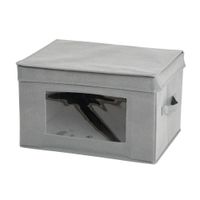 Caja Organizadora de Tela con Tapa Gris Orange