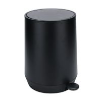 Papelera de Baño Orange Modelo BIR0090BAWD Negro 5 litros con Pedal y Cierre Lento