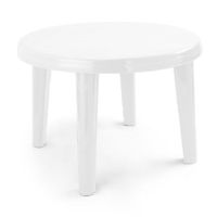 Mesa Redonda Plástico Reyplast Familiar 110x110cm Blanca