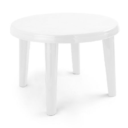 Mesa Redonda Plástico Reyplast Familiar 110x110cm Blanca