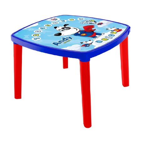 Mesa Infantil Reyplast Kinder Niño Azul de Polipropileno