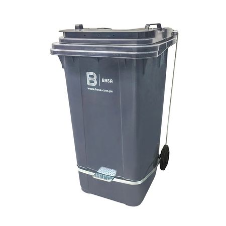 Tacho Gorila con ruedas 240 litros gris Basa