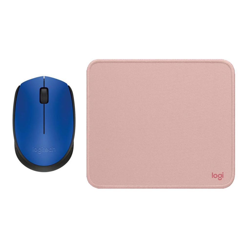 LOGITECH MOUSE M170 AZUL PAD MOUSE 200x230 ROSADO