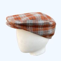 Boina de Hombre Nation Dorian Lanilla - Cuadros Talla L Camel L