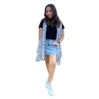 Kimono Mujer Chaleco delgado Tundra Animal Print Talla ML