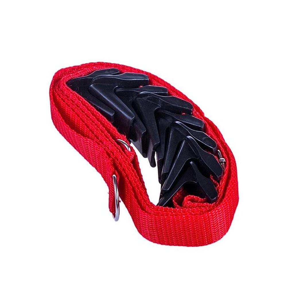 Rack Organizador  Colgador Carteras Gorros 7 Ranuras ROJO