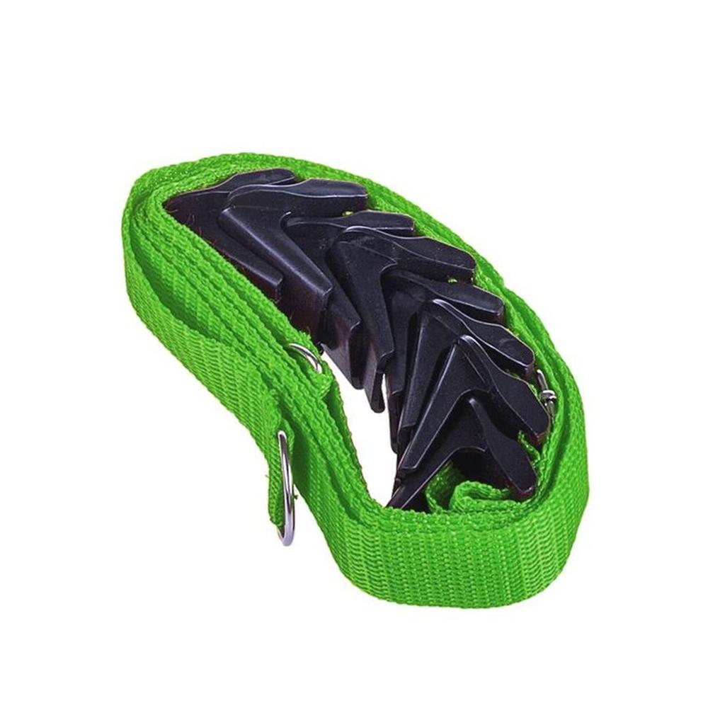 Rack Organizador Colgador Carteras Gorros 7 Ranuras VERDE