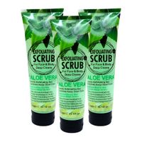 PACK 3 EXFOLIANTE FACIAL Y CORPORAL ALOE VERA 320ML WOKALI