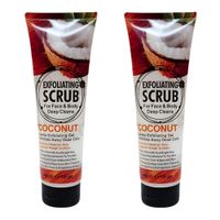 PACK 2 EXFOLIANTE FACIAL Y CORPORAL COCO 320ML WOKALI