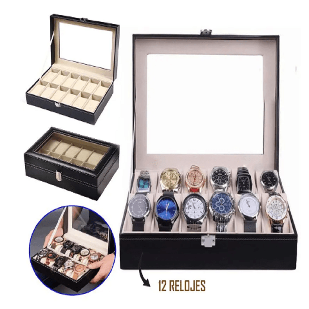 Organizador 12 Compartimientos Porta Organizador 12 Compartimientos Porta Relojes