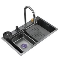 Lavadero de Cocina Multifuncional Premium Cromado Alfa AFL-554