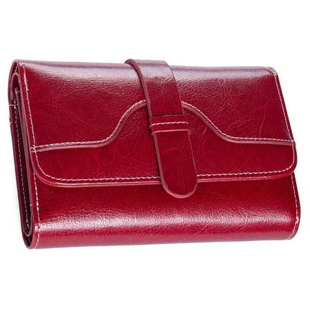 Billetera De Cuero Vacuno WALX03 MARRON Billetera De Cuero Vacuno WALX03 ROJO