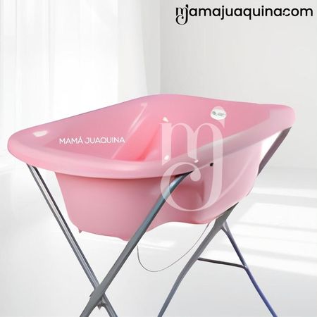 Bañera Plegable con Rack Multiuso TALI Pink