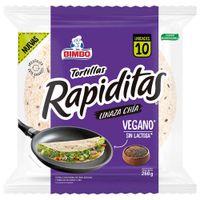 Tortillas BIMBO Rapiditas de Linaza y Chía Bolsa 10un