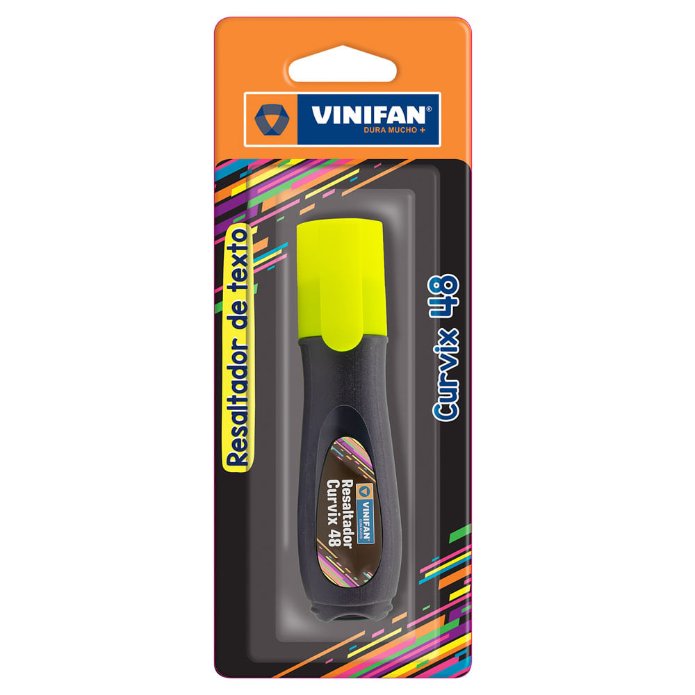 Resaltador VINIFAN Color Amarillo Curvix