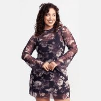 Vestido de tul Hilary Magnolias - Purpura