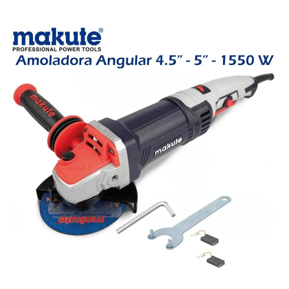 AMOLADORA ANGULAR DE 5 PULGADAS - 1550 W CON REGULADOR DE VELOCIDAD