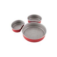 Molde para hornear carita de Mickey Farberware acero con antiadherente rojo