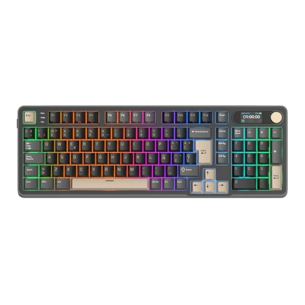 Teclado Royal Kludge S98 Wireless 98% Phantom Switch Chartreuse