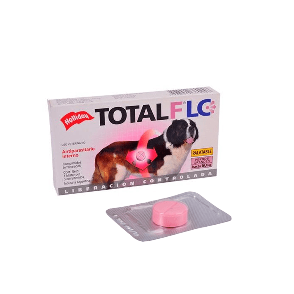 Holliday Total Full 1000 Mg  x 1 Comprimido Suelta Antiparasitario Interno